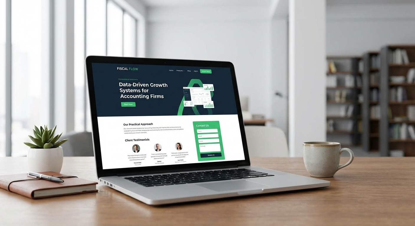 Guide to building effective websites for accountants showing a modern accounting firm digital presence