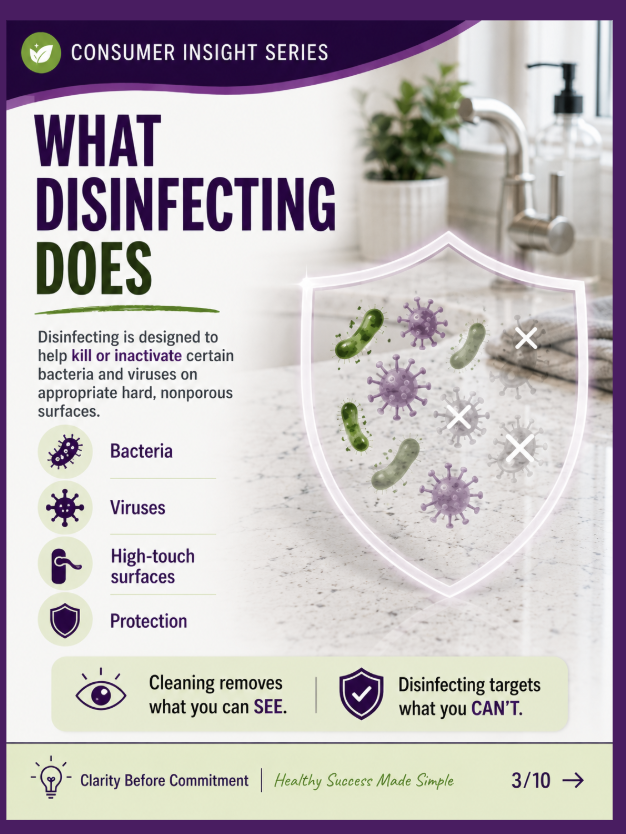 what disinfecting does