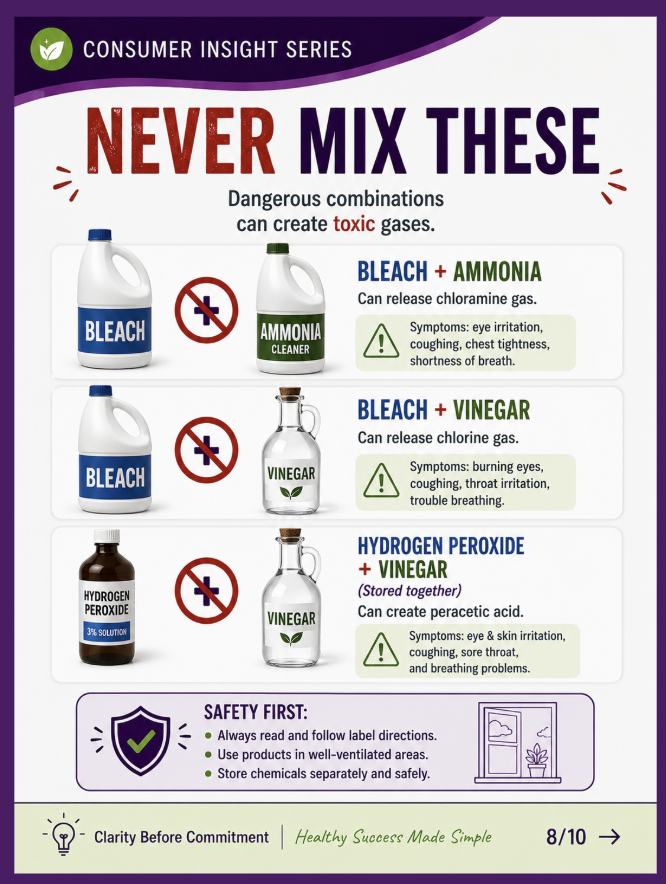 Never mix these