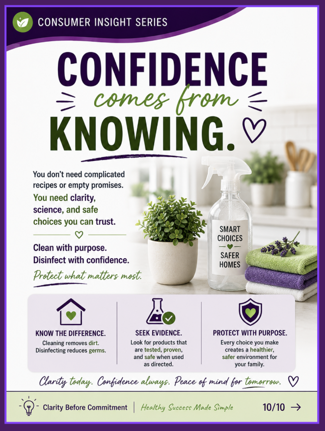 Confidence comes from knowing 