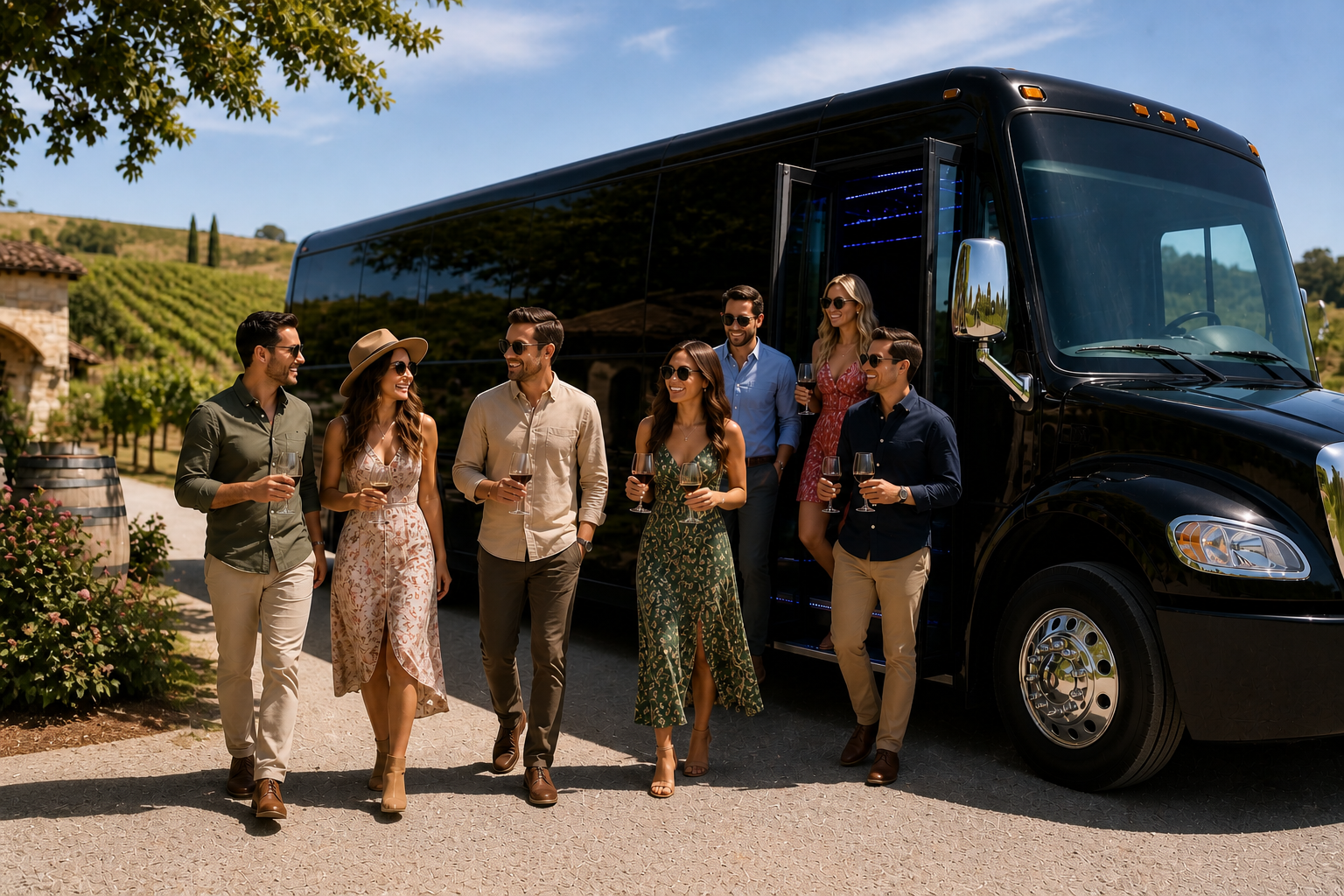 Winery Tour Party Bus