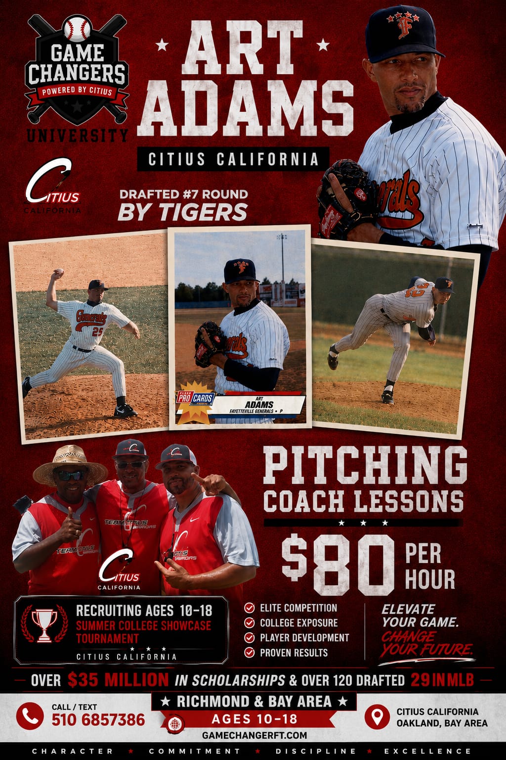 Art Adams — Detroit Tigers Draftee, Pitching Coach