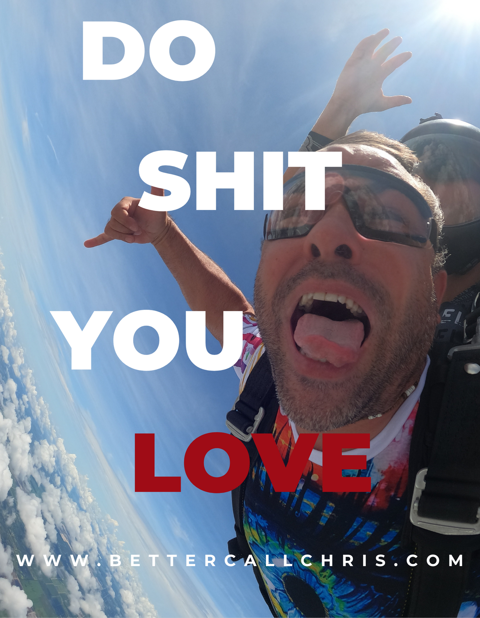 Chris skydiving