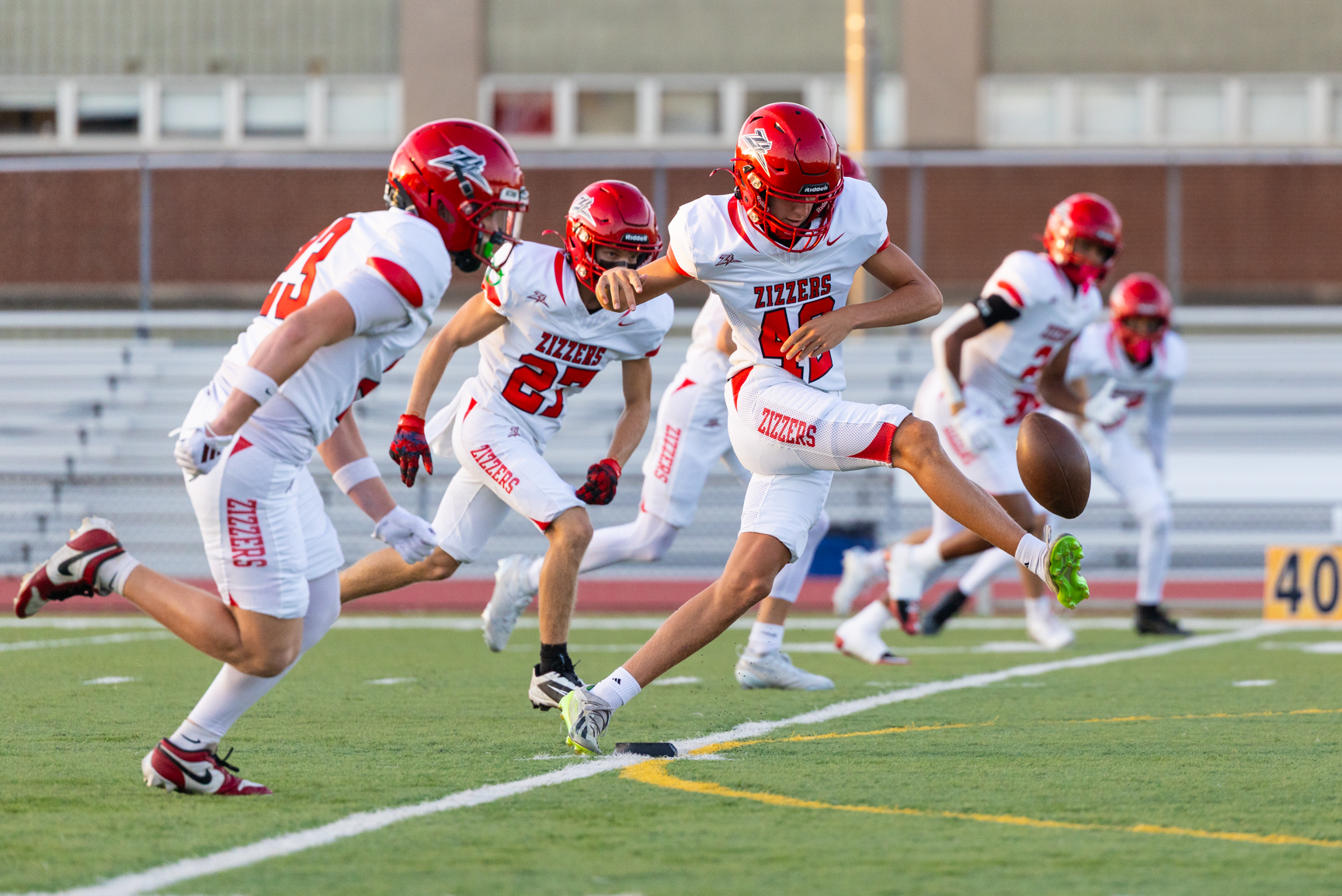 Professional high school football action photography