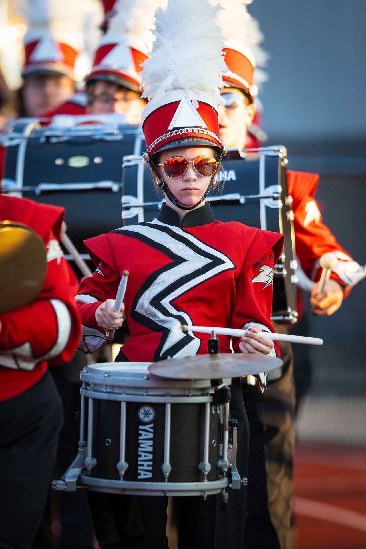 Professional high school marching band photography