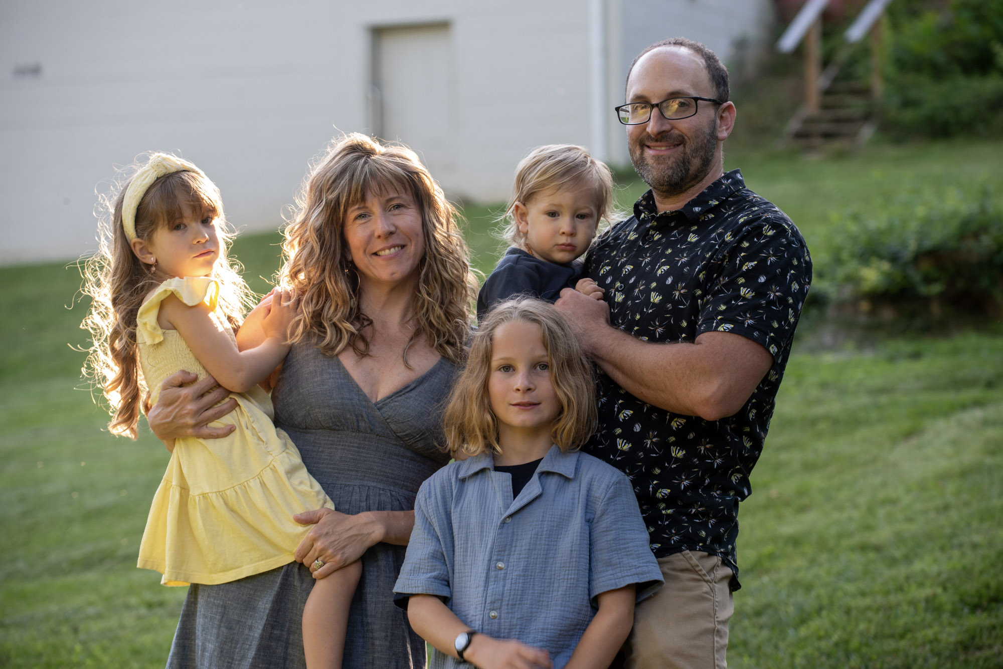 Eric Levinson with his family in Asheville