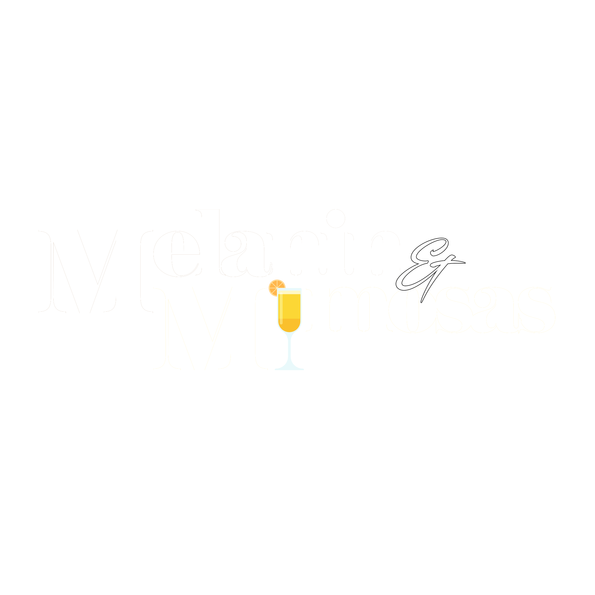 Melanin and Mimosas logo