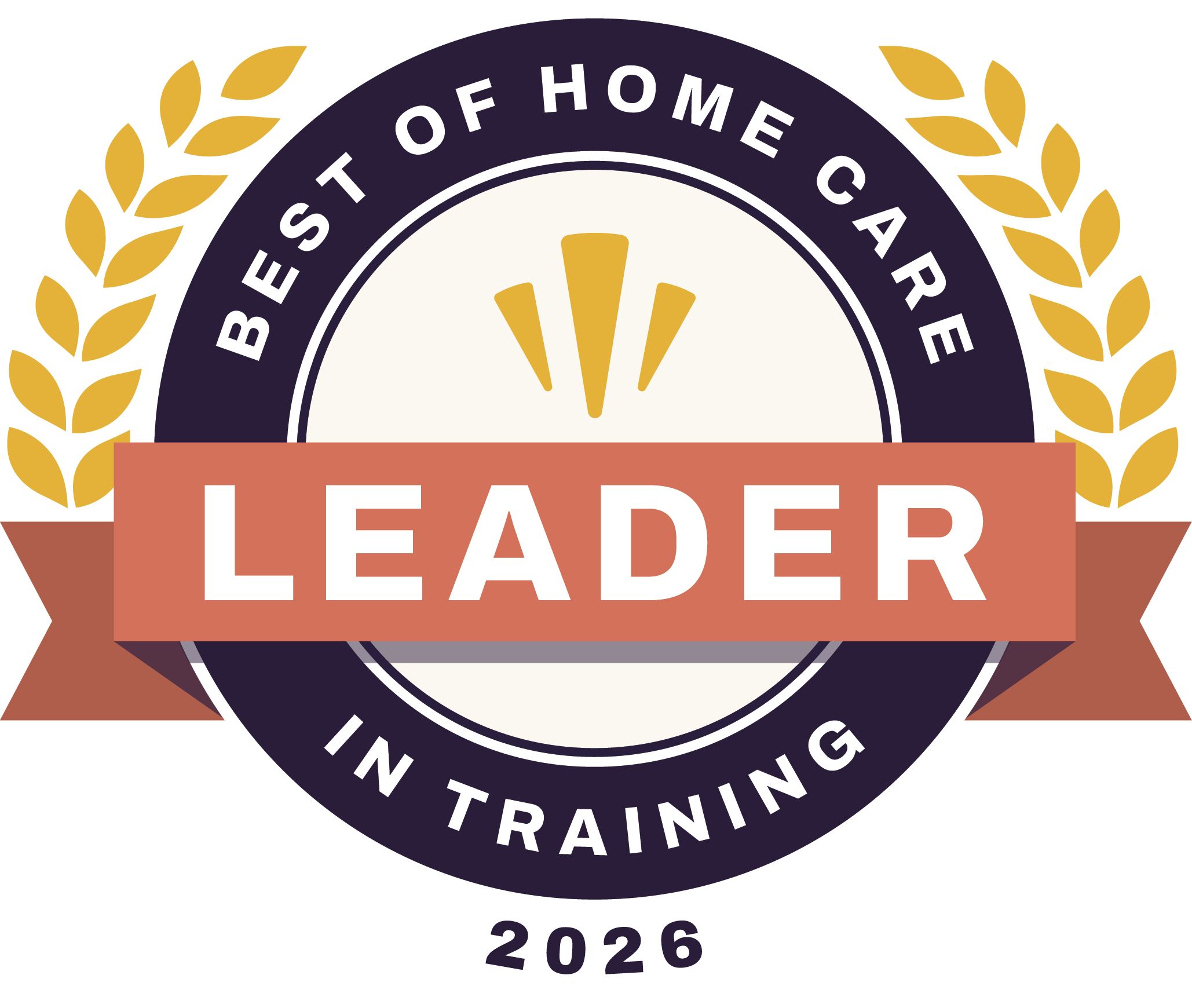 2026 Best of Home Care Leader in Training award badge