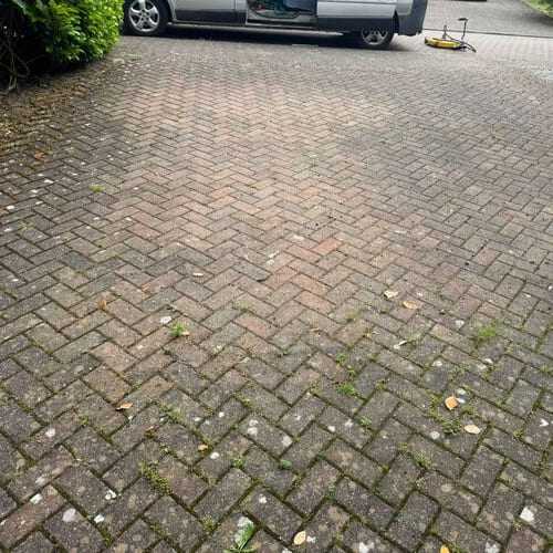 Before Driveway Cleaning Crewe