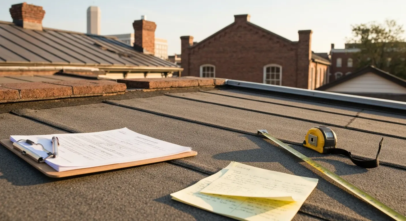 Professional roof inspection
