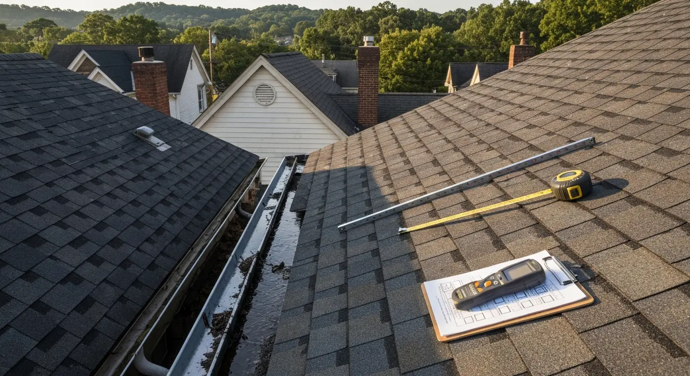 Roof maintenance inspection