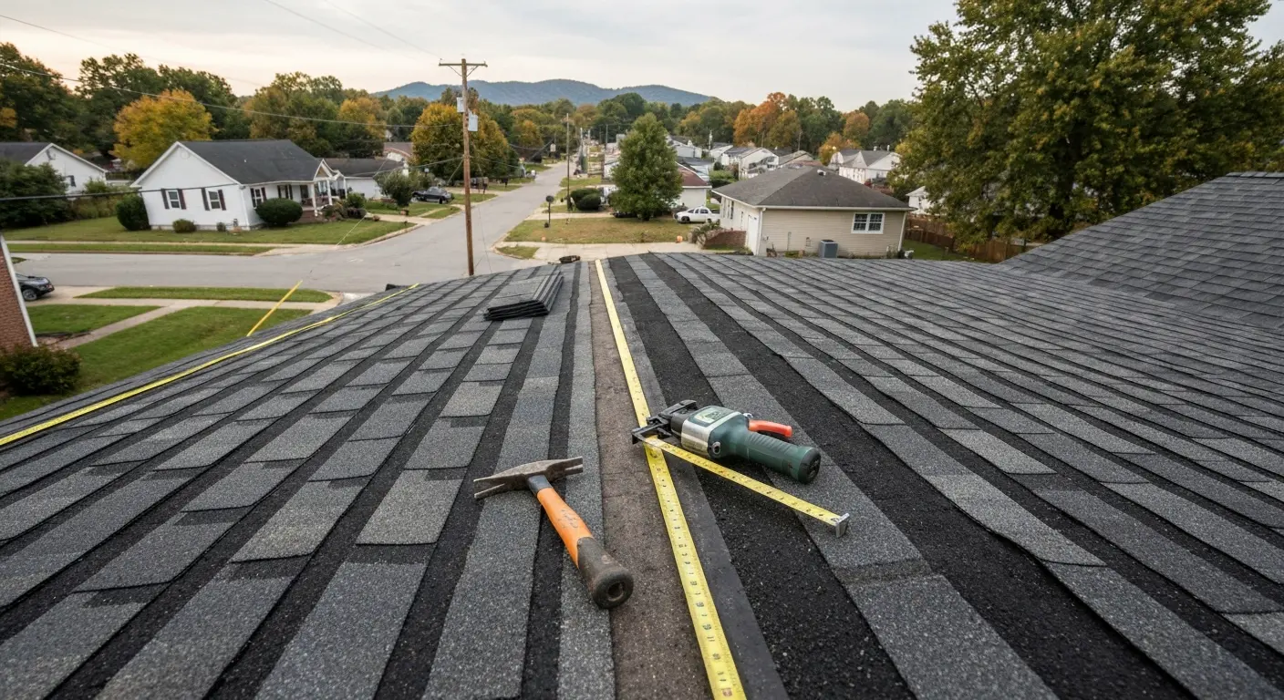 Roof repair project