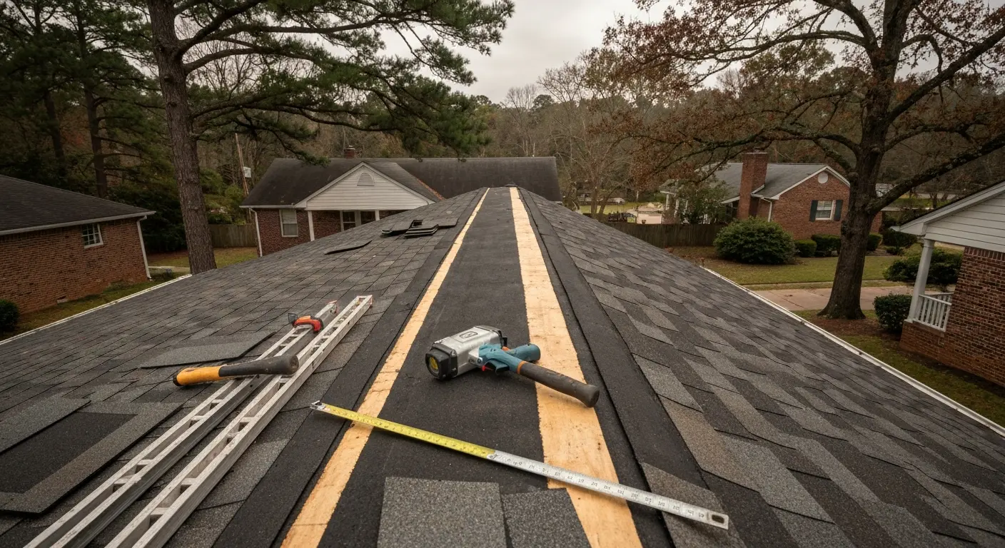 Roof repair after storm