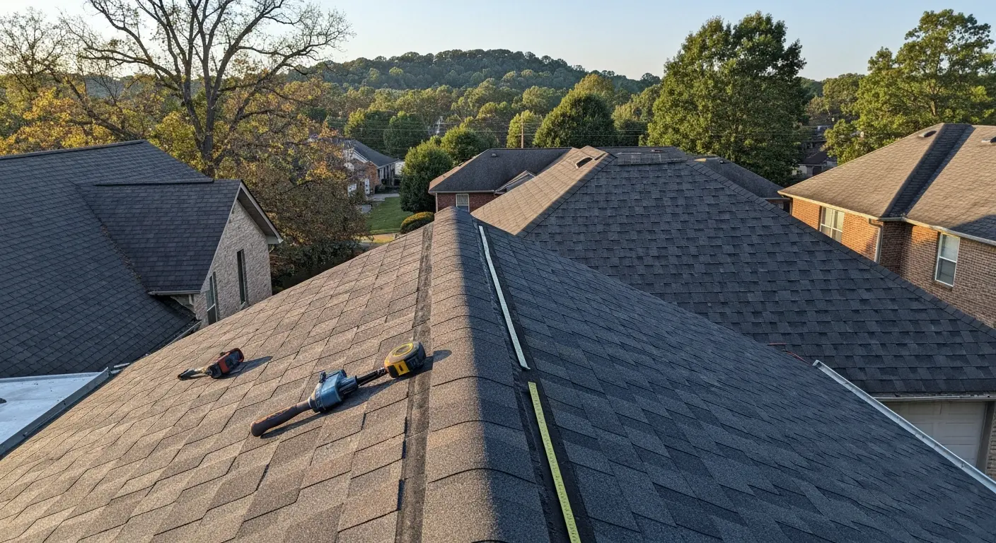 Roof repair work