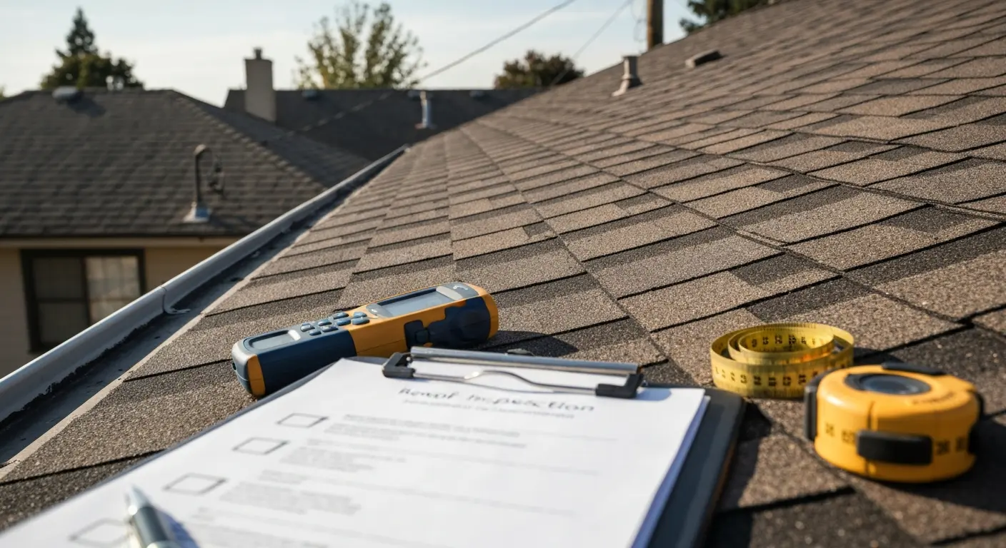 Professional roof inspection