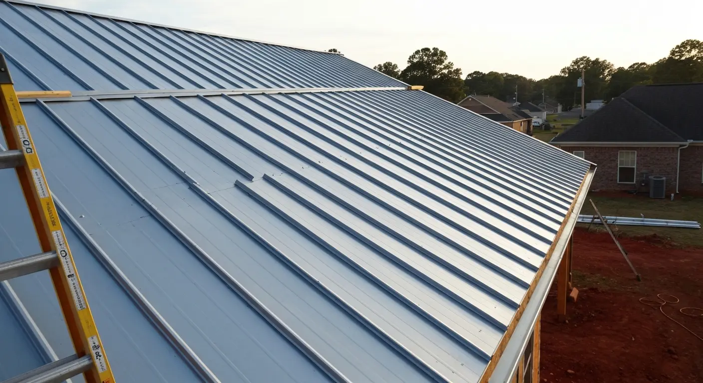 New construction roofing installation