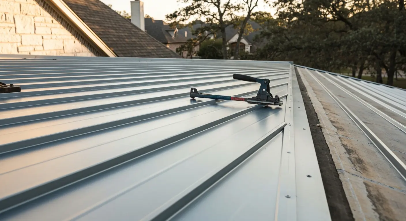 Metal roofing project