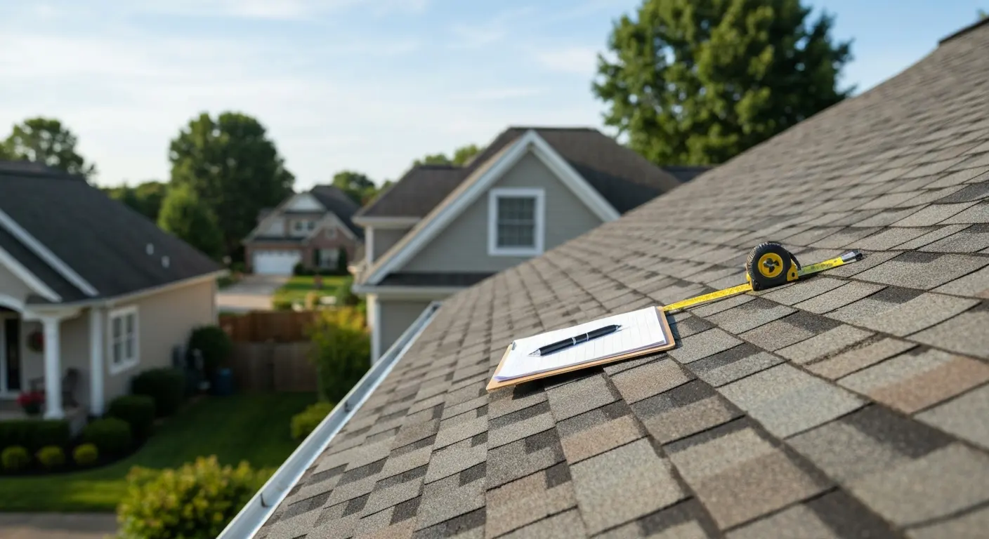 Professional roof inspection process