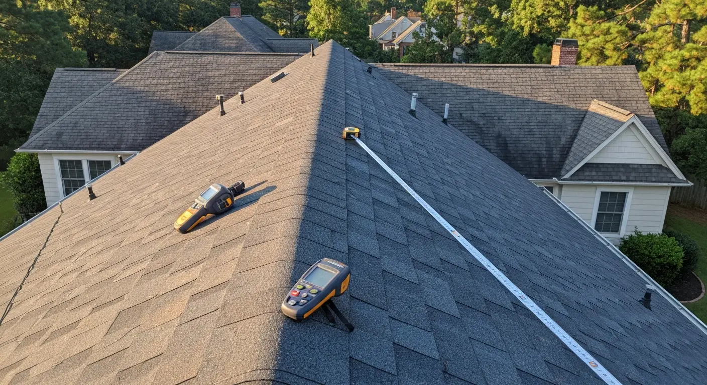Professional roof inspection