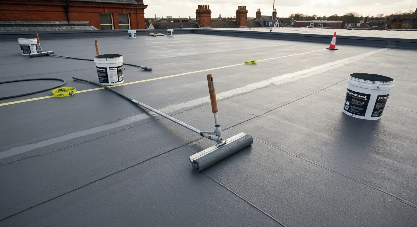 Protective roof coating restoration