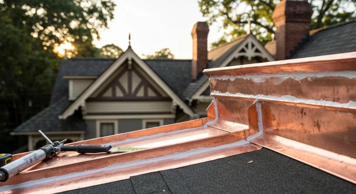 Roof repair work