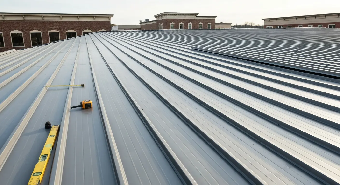 Metal roof installation