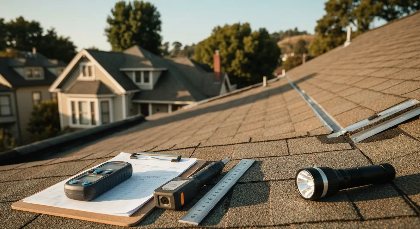 Professional roof inspection