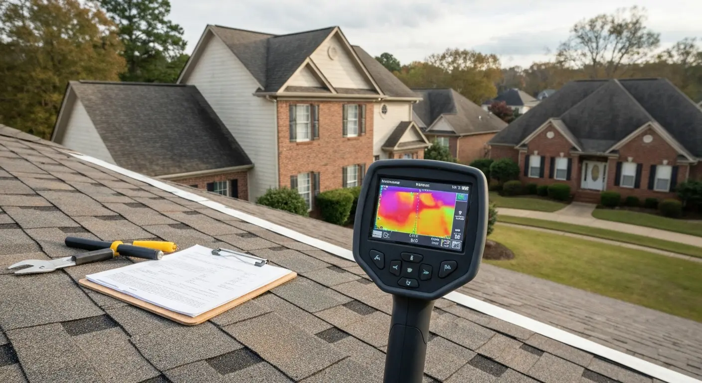 Professional roof inspection