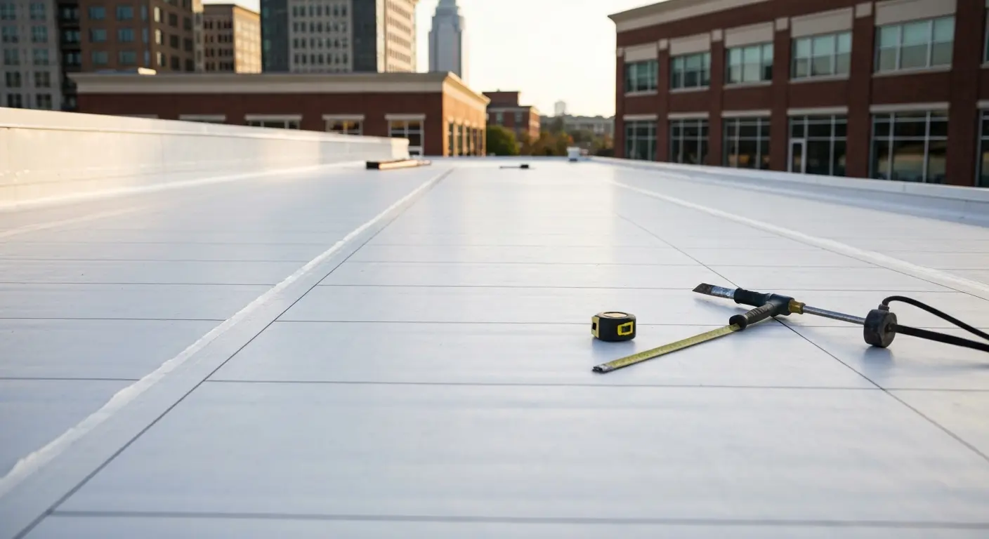 Commercial roof replacement in Charlotte