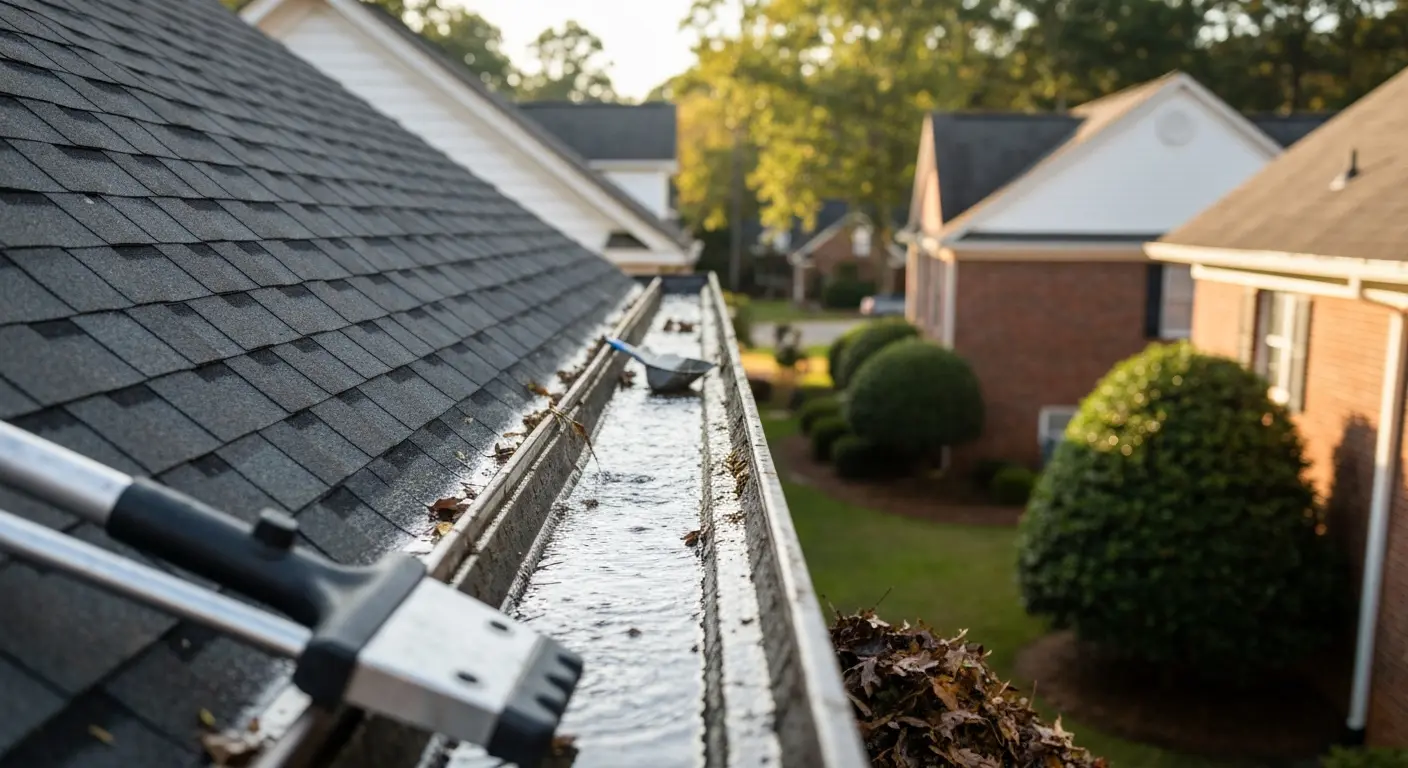 Roof maintenance project