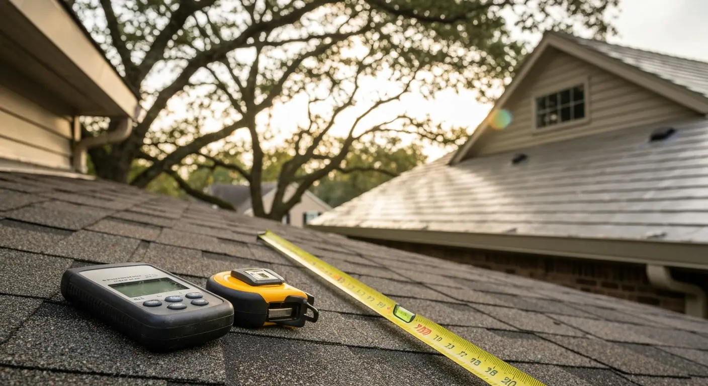 Professional roof inspection