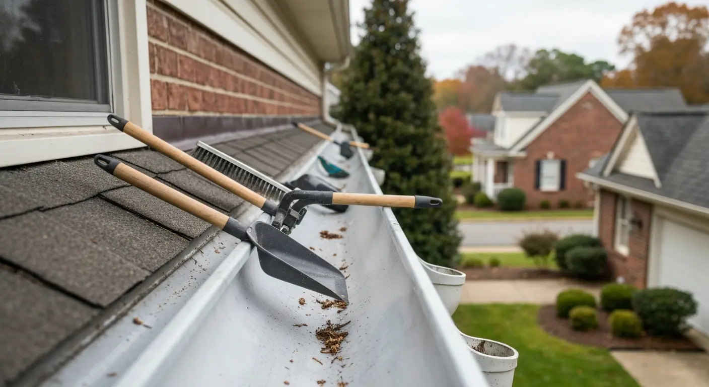 Gutter maintenance and cleaning