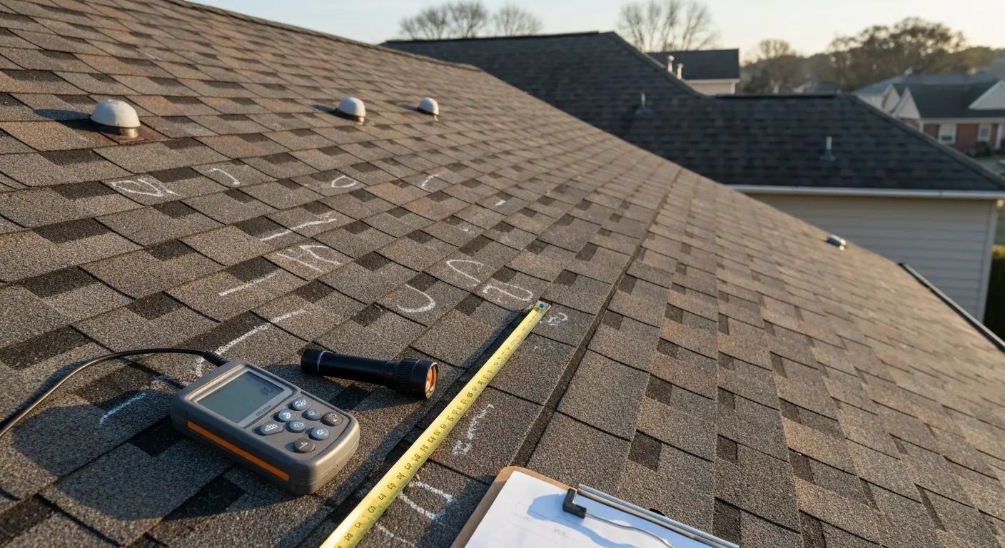 Professional roof inspection