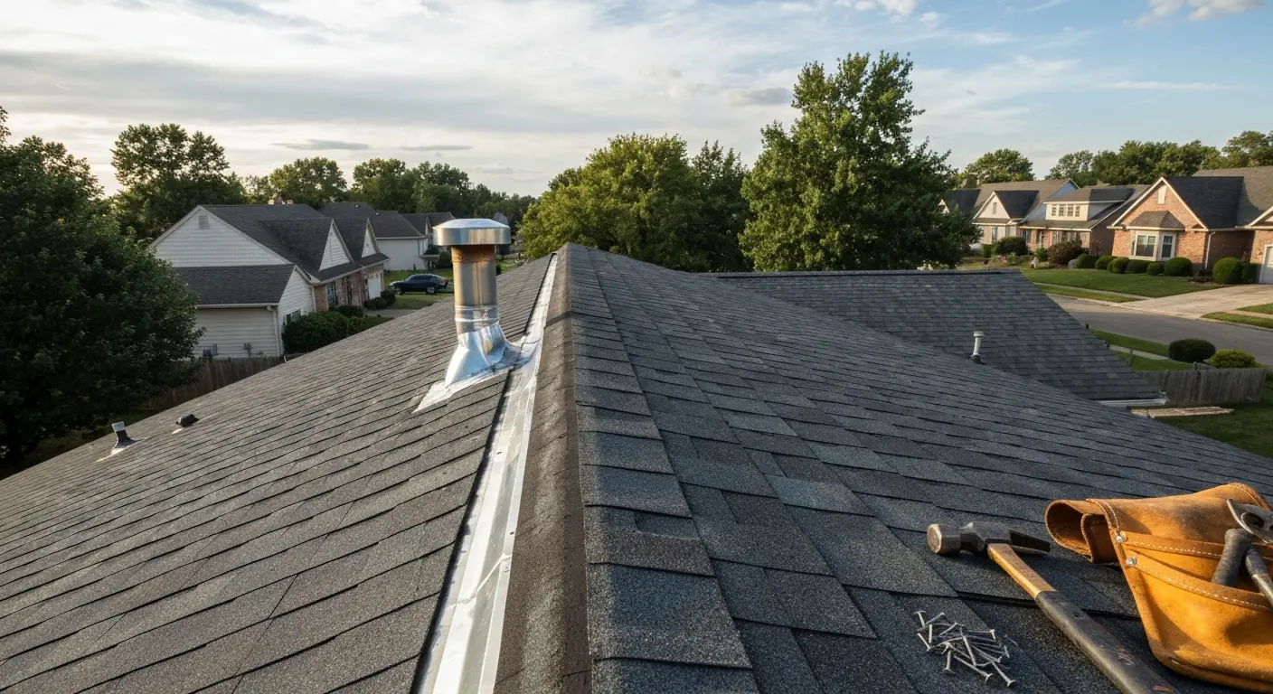 Roof repair work