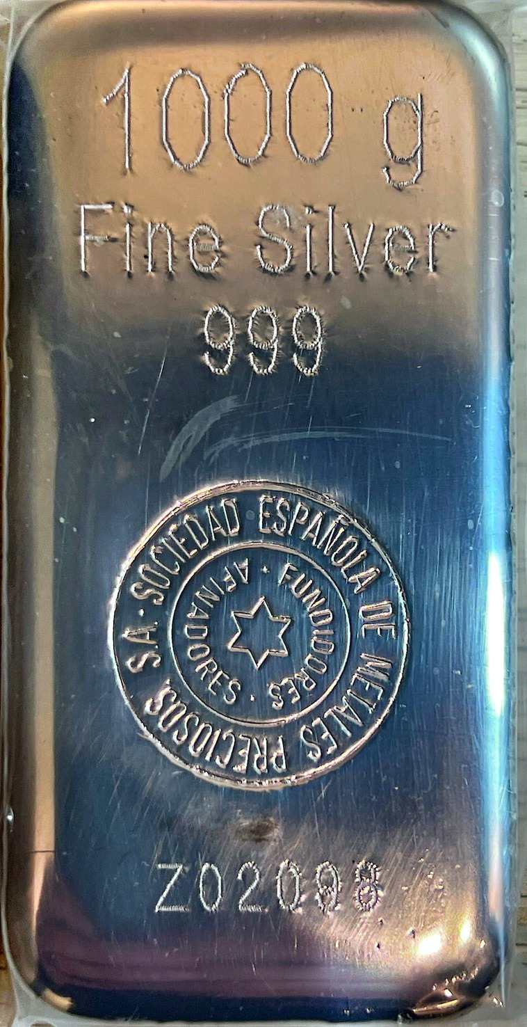 Lingote de plata de inversión