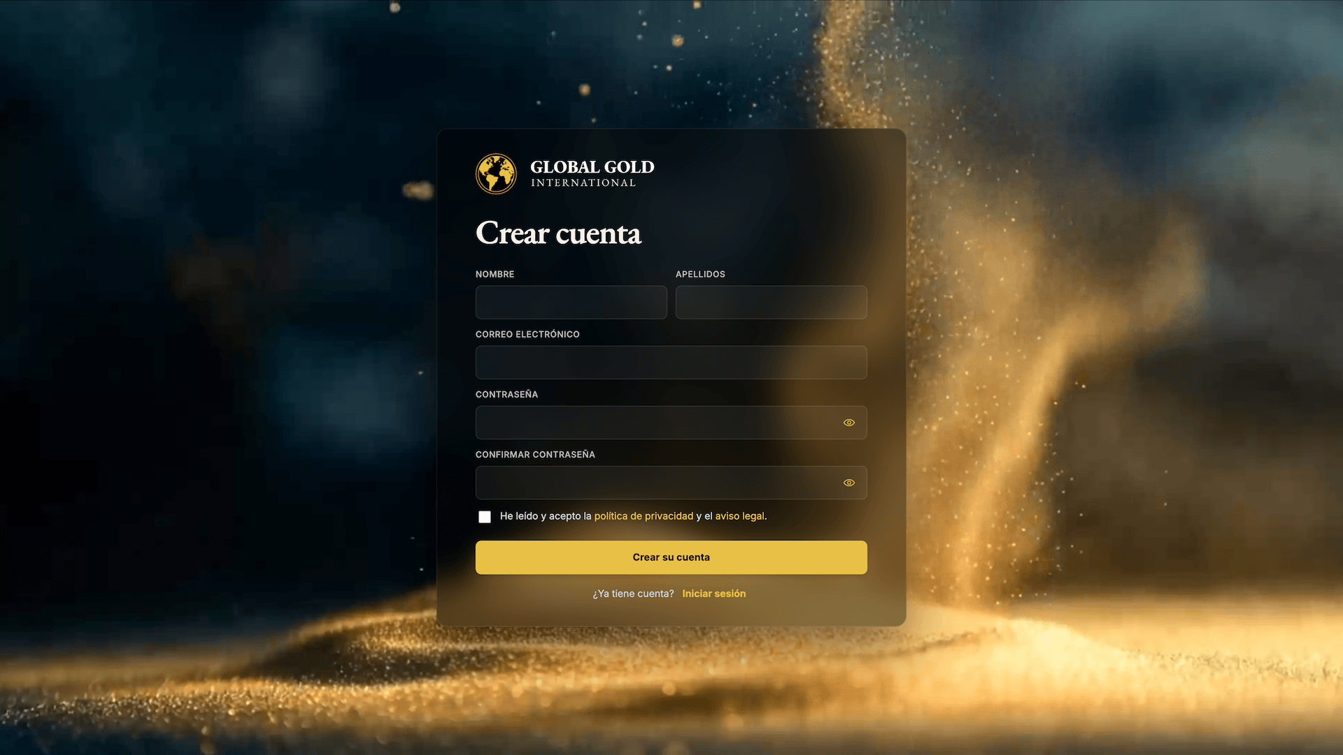 Crear cuenta