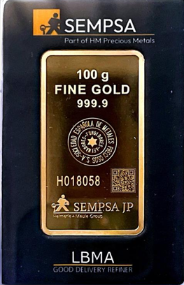 Lingote de oro 100 g Fine Gold
