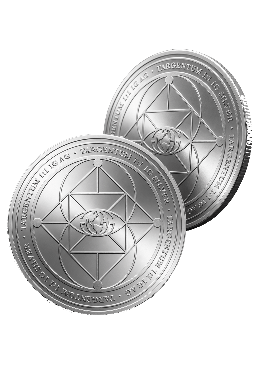 Monedas de plata TARGENTUM de 1 gramo