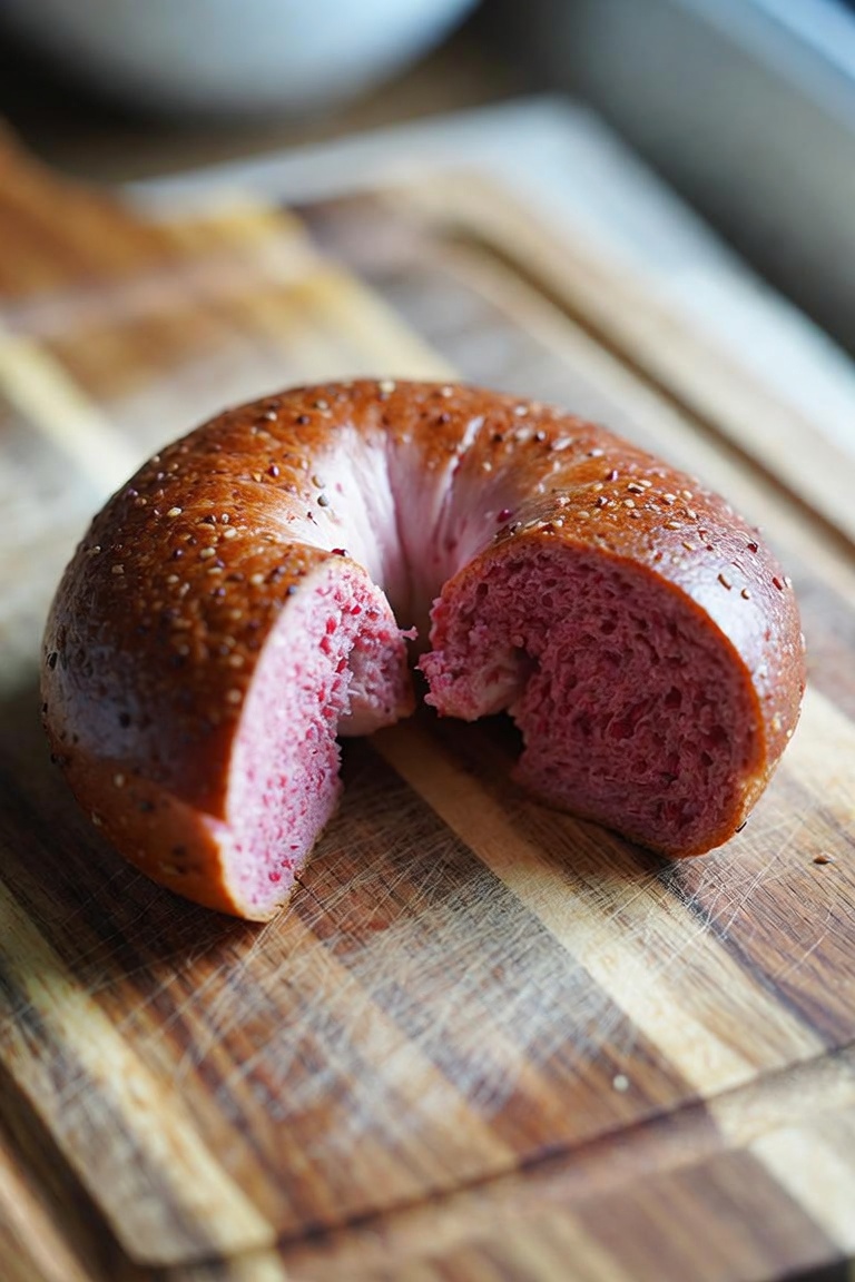 Strawberry bagel
