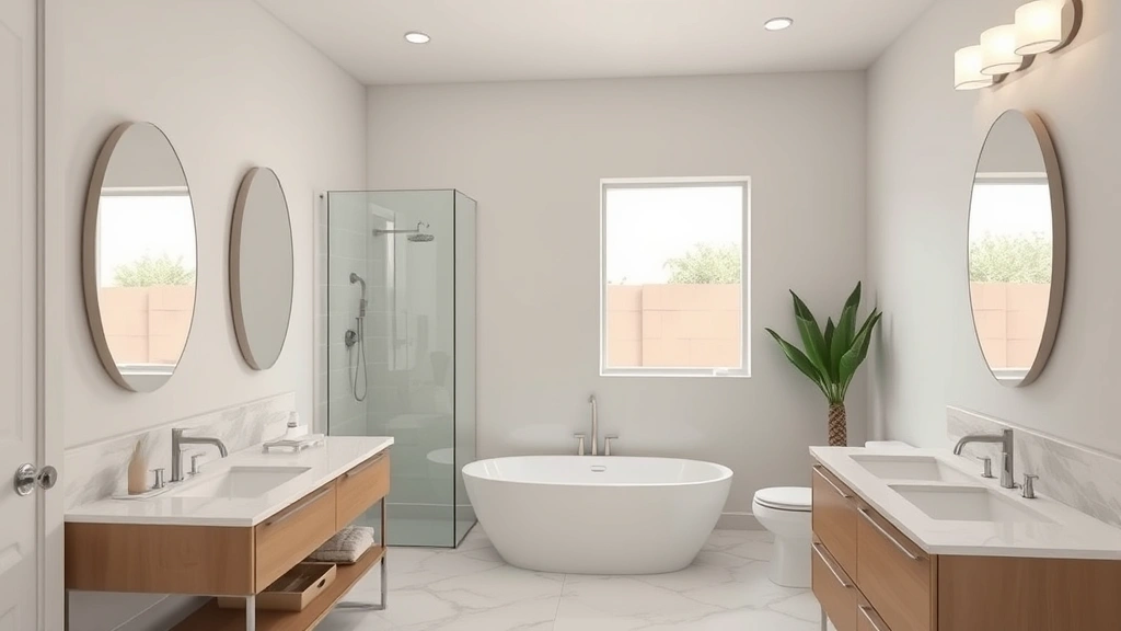 Bathroom Remodeling in Avondale, AZ with modern fixtures and elegant design elements.
