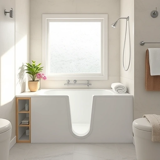 Completed Walk-In Tub Installation in New River AZ featuring sleek design, safety features, and serene bathroom ambiance.