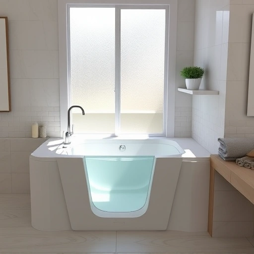 Luxurious Walk-In Tub with Hydrotherapy in a modern Phoenix bathroom featuring elegant tile and serene lighting.