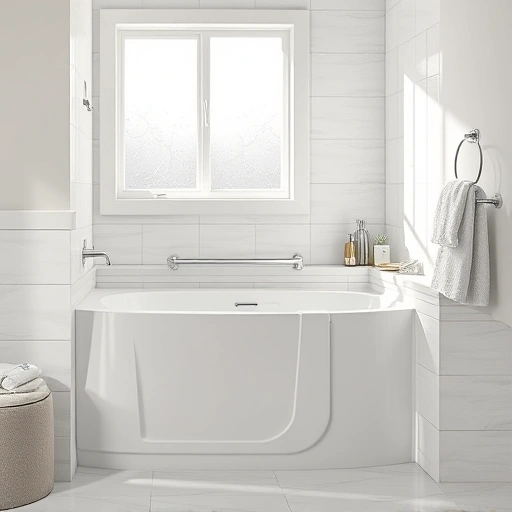 Completed Walk-In Tub installation in a pristine Maryvale AZ bathroom featuring modern design and calming decor.