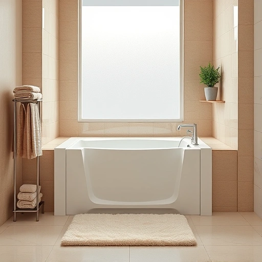 Completed walk-in tub installation in Happy Valley AZ featuring elegant design, soft lighting, and inviting decor.