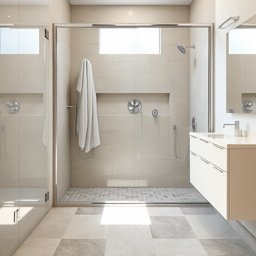 Modern Tub-to-Shower Conversion in Phoenix features elegant glass doors, chrome fixtures, and stylish tile patterns.