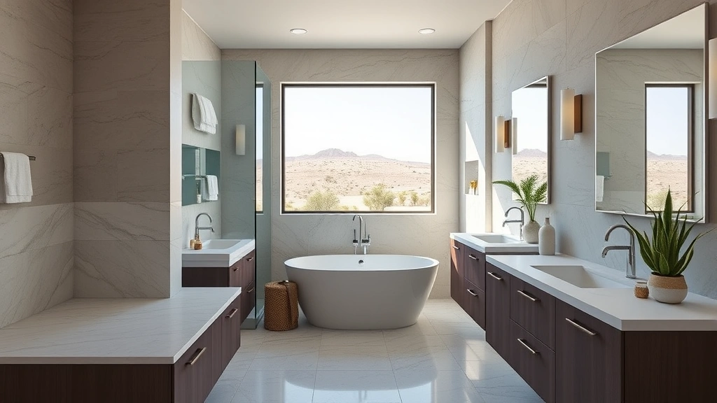 Bathroom Remodeling in Desert Ridge, AZ showcasing modern design and elegant fixtures.