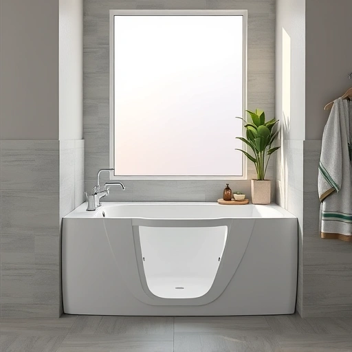 Walk-In Tub installation in Tramonto AZ featuring sleek design, chrome fixtures, and modern bathroom ambiance.