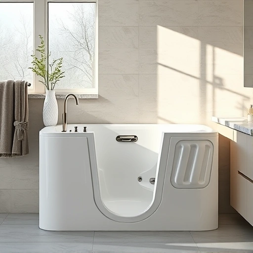 Walk-In Tub installation in a modern Anthem AZ bathroom with elegant design, neutral tiles, and soft natural light.