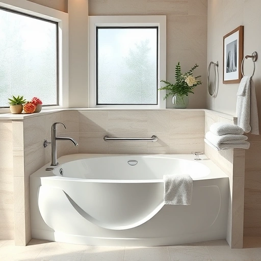 Completed walk-in tub installation in a modern Maryvale AZ bathroom featuring elegant design and soothing decor.
