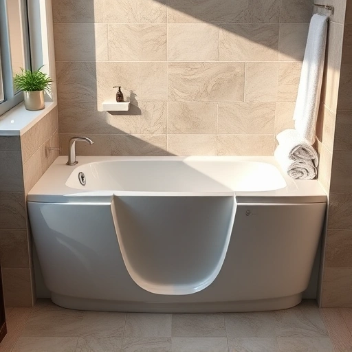 Completed Walk-In Tub Installation in Camelback East Village AZ featuring elegant design and calming decor.